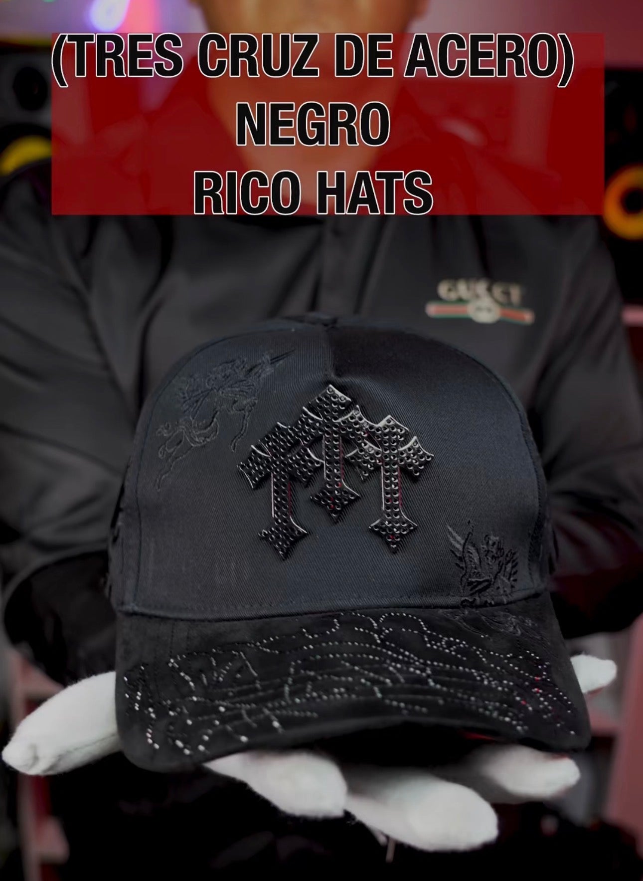 3 CRUZ DE ACERO NEGRO. (RICO HATS) Gorra bélico