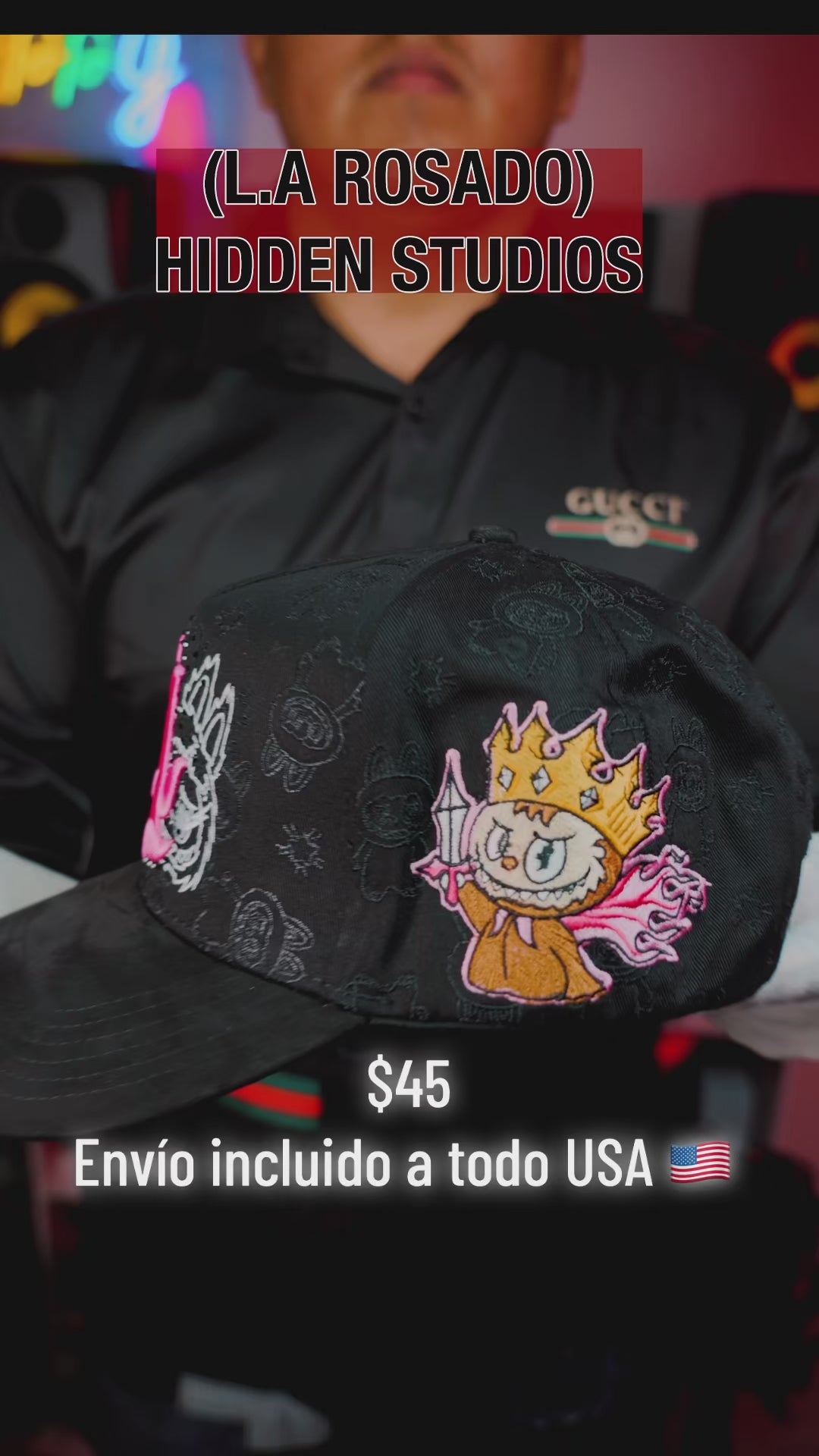 GORRA (LA) BLACK (HIDDEN STUDIO)