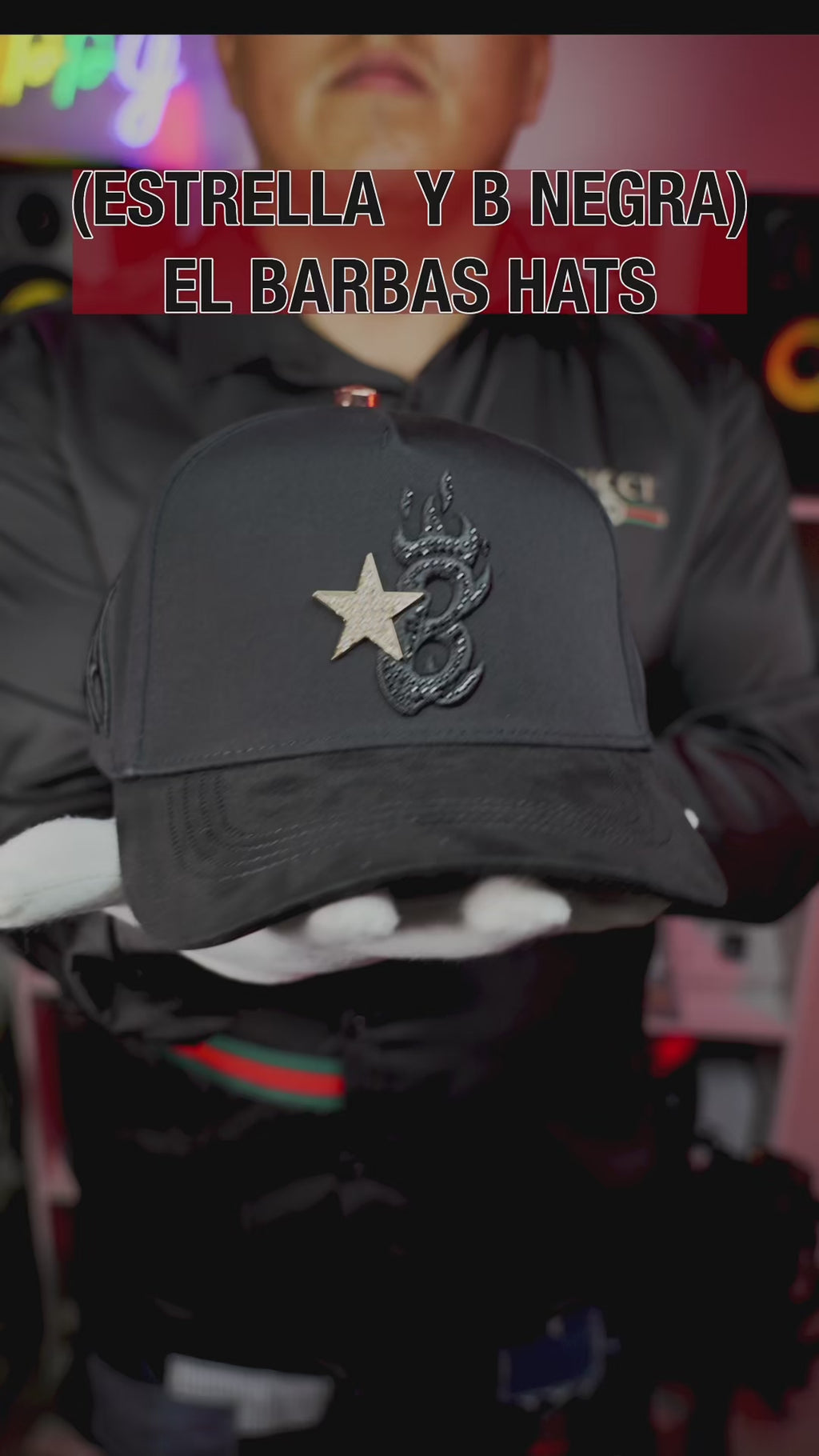 Gorra belica. EstrElla y B . (EL BARBAS HATS)