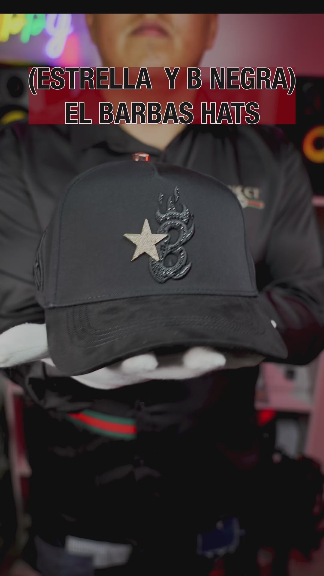 Gorra belica. EstrElla y B . (EL BARBAS HATS)